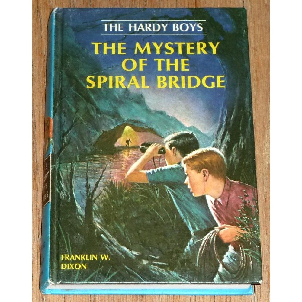 Hardy Boys Vintage #45 Mystery of the Spiral Bridge 1966 Franklin W. Dixon HC